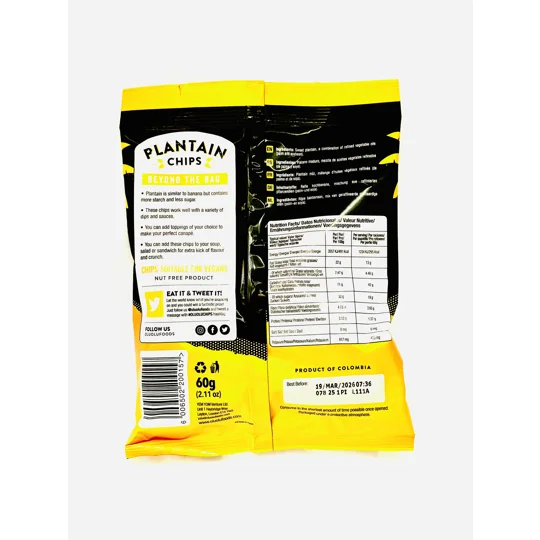 Olu Olu Plantain Crisps Sweet (Yellow) 1x60g