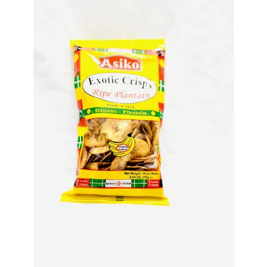 Asiko Plantain Crisps 75g 1 count - 24 counts