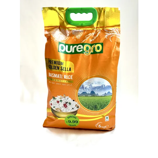 Puregro Premium Golden Sella Basmati Rice 1x5kg