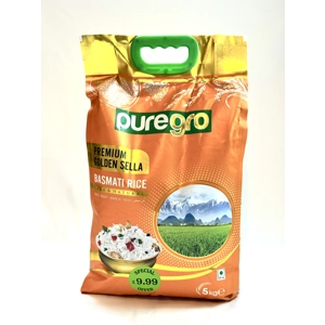 Puregro Premium Golden Sella Basmati Rice 1x5kg
