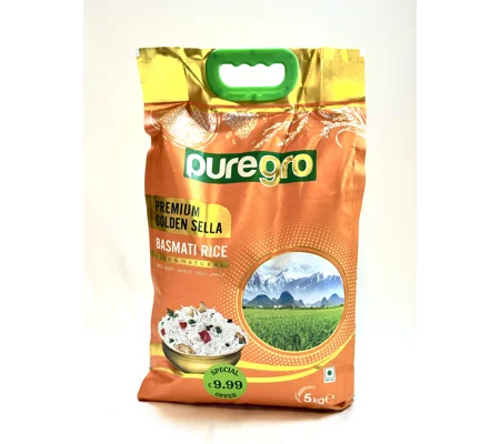 Puregro Premium Golden Sella Basmati Rice 1x5kg