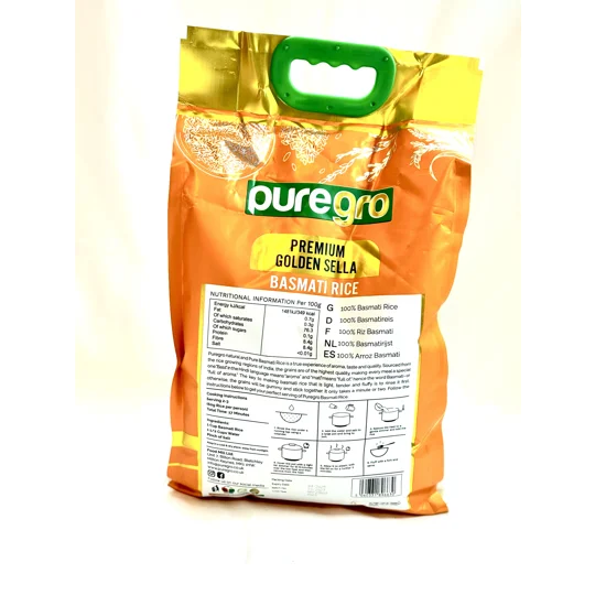 Puregro Premium Golden Sella Basmati Rice 1x5kg