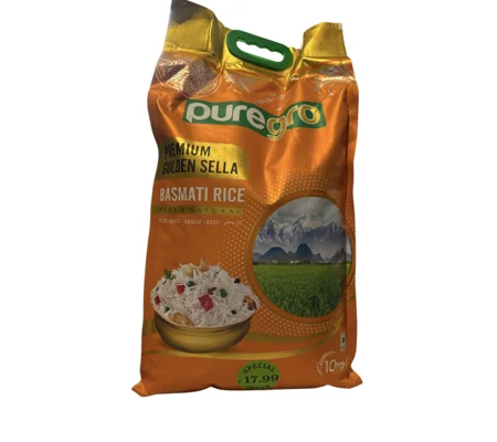 Puregro Golden Sella Basmati Rice 1x10kg