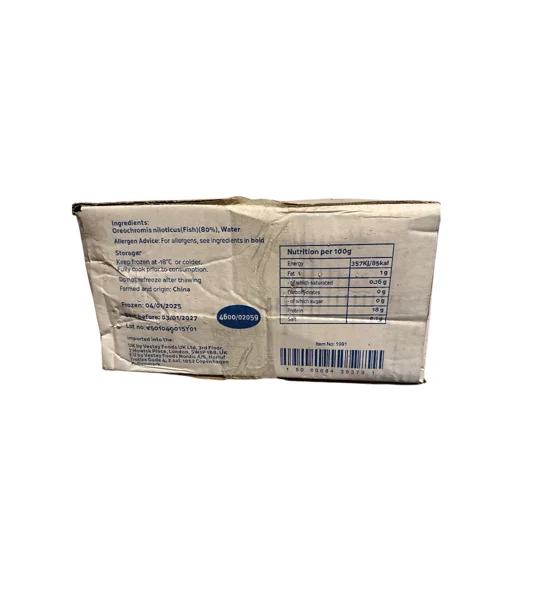 Whole Black Tilapia Fish 500g-800g 2.5 - 5kg