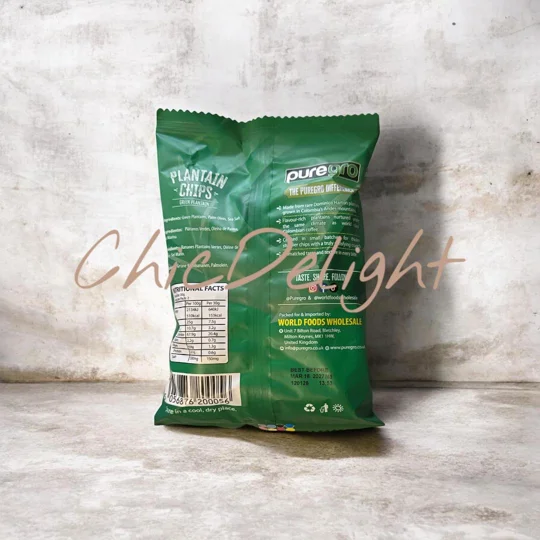 Puregro Plaintain Chips (Green) X 1