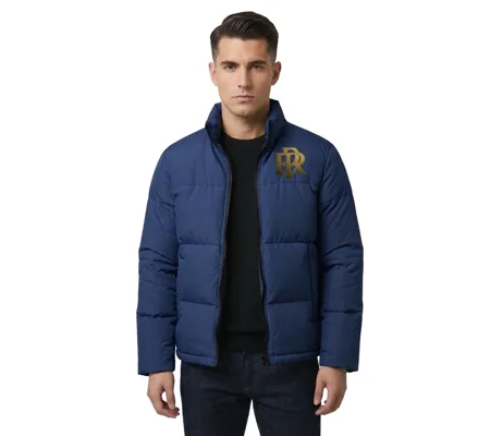 Emilio Places - Rey, Men's Navy Puffer Jackets Size Medium
