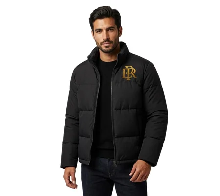 Emilio Places - Rey, Men's Black Puffer Jackets Size Medium