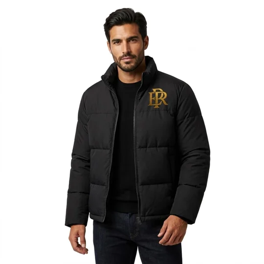 Emilio Places - Rey, Men's Black Puffer Jackets Size XL