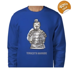 Terracotta Warriors, Sweatshirt Size XXL