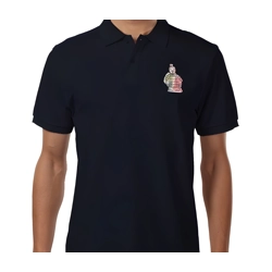 Terracotta Warriors Army, Men's Polo T Shirt Size Large