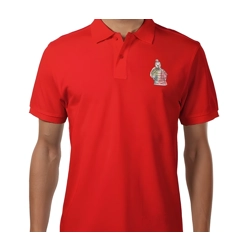 Terracotta Warriors Army, Men's Polo T Shirt Size Large