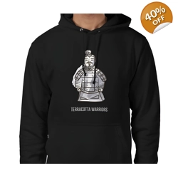 Terracotta Warriors Hoodie Size Large