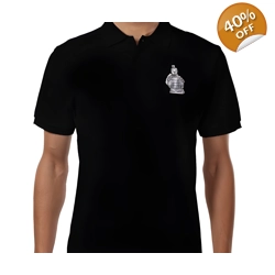 Terracotta Warriors, Men's Polo T Shirt Size Large