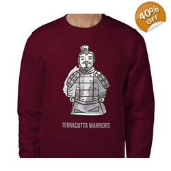 Terracotta Warriors, Sweatshirt Size Large
