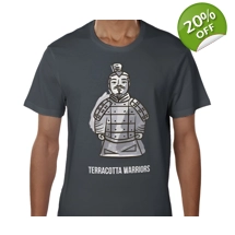 Terracotta Warriors, T Shirt Size Large