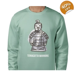 Terracotta Warriors, Sweatshirt Size Large