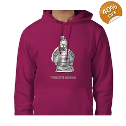 Terracotta Warriors, Hoodie Size Large