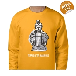 Terracotta Warriors, Sweatshirt Size Large