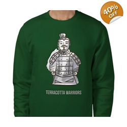 Terracotta Warriors, Sweatshirt Size Large