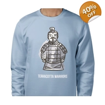 Terracotta Warriors, Sweatshirt Size XL