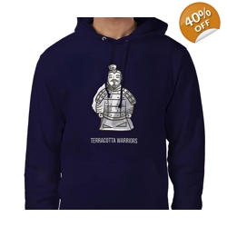 Terracotta Warriors, Hoodie Size Large