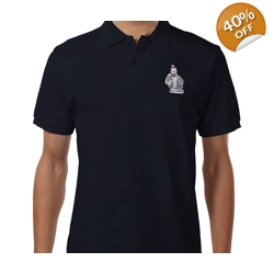Terracotta Warriors, Men's Polo T Shirt Size Large