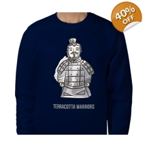 Terracotta Warriors, Sweatshirt Size Small