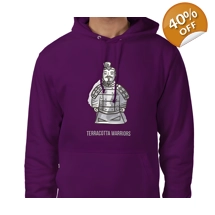 Terracotta Warriors, Hoodie Size Medium