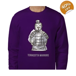 Terracotta Warriors, Sweatshirt Size Large