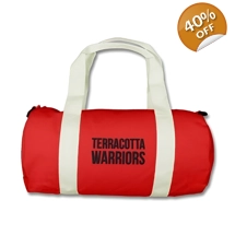 Terracotta Warriors, Embroidered Mini Duffel Bag