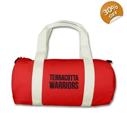 Terracotta Warriors, Embroidered Mini Duffel Bag