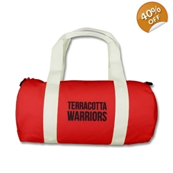 Terracotta Warriors, Embroidered Mini Duffel Bag