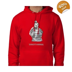 Terracotta Warriors, Hoodie Size Large