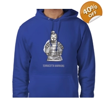 Terracotta Warriors, Hoodie Size Medium