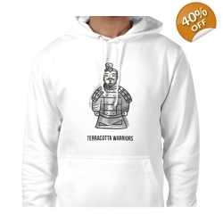 Terracotta Warriors, Hoodie Size Large