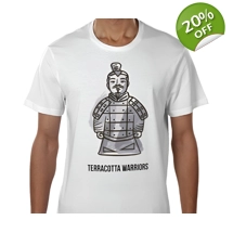 Terracotta Warriors, T Shirt Size Large