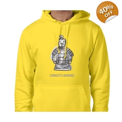 Terracotta Warriors, Hoodie Size Large