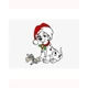 101 dalmation xmas laminated print