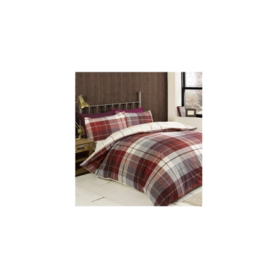 Classic Tartan Duvet Set - Red