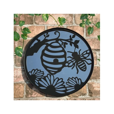 Garden mirror bee & flower Garden mirror bee & flower