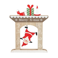 17cm Wooden Falling Santa Christm..