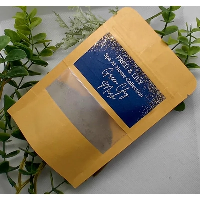 French Green Clay Face Mask Set - Cleansing and Exfoliating