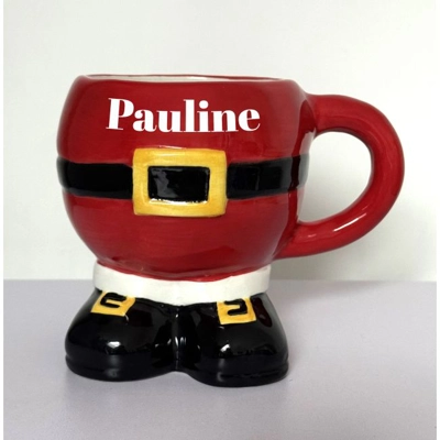 Festive Santa Belly Mug