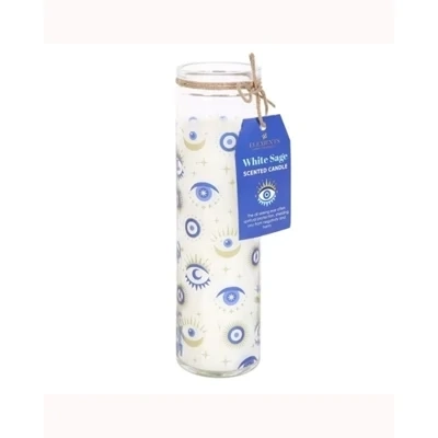 All Seeing Eye White Sage Tube Candle
