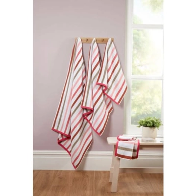 Amalfi 6pc Towel Bale - Pink