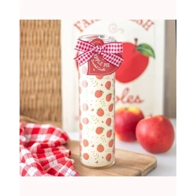 Apple Print Apple Pie Tube Candle
