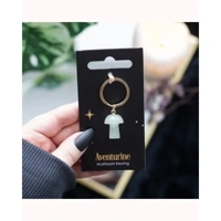 Aventurine Crystal Mushroom Keyring
