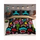 Be Happy Neon Reversible Duvet Set