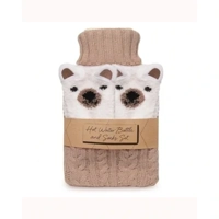 Beige Hot Water Bottle & Polar Be..