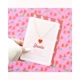 Bestie Enamel Heart Necklace Greeting Card